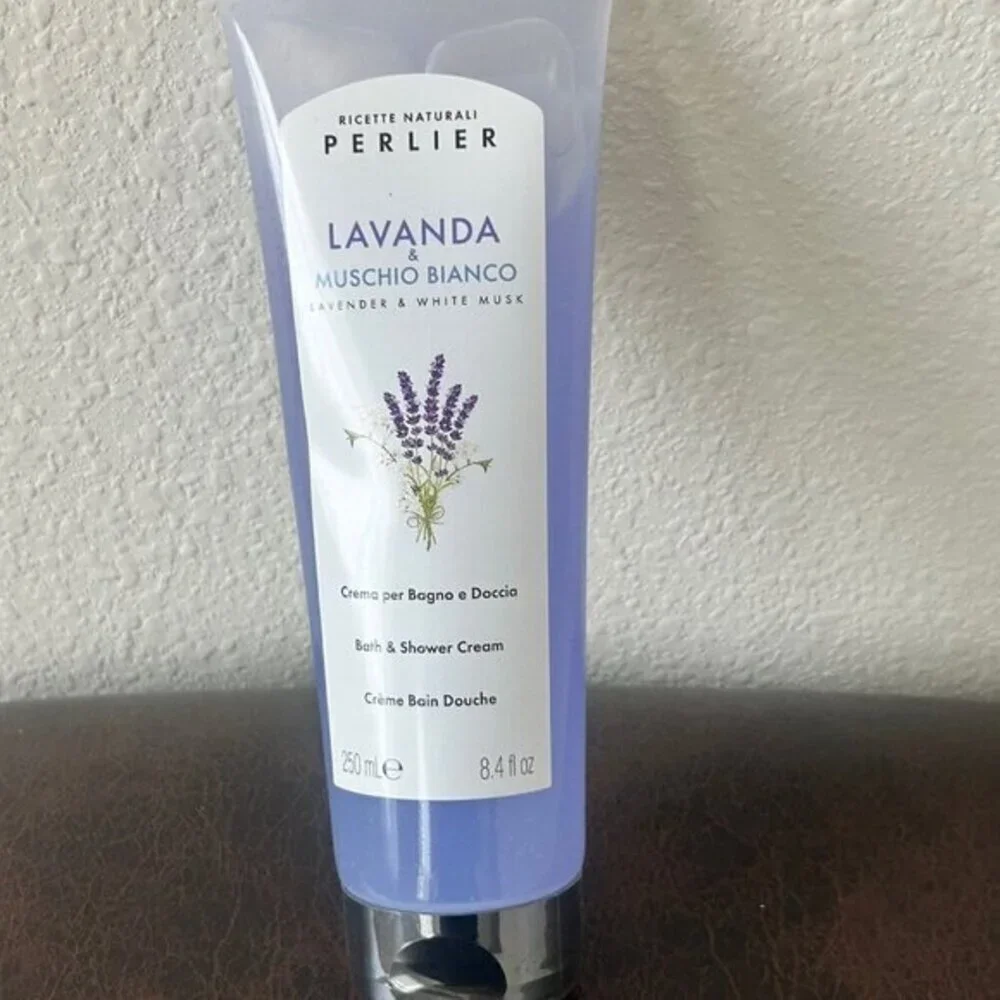 Perlier LAVENDER &. WHITE MUSK Bath and Shower Cream 8.4 oz SEALED
